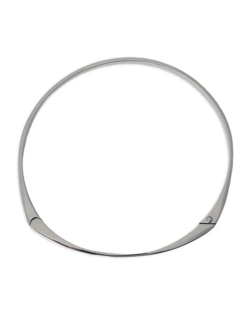 Totême White Signature Collar Necklace