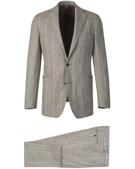 メンズ Atelier Munro ストライプ スーツ Gray