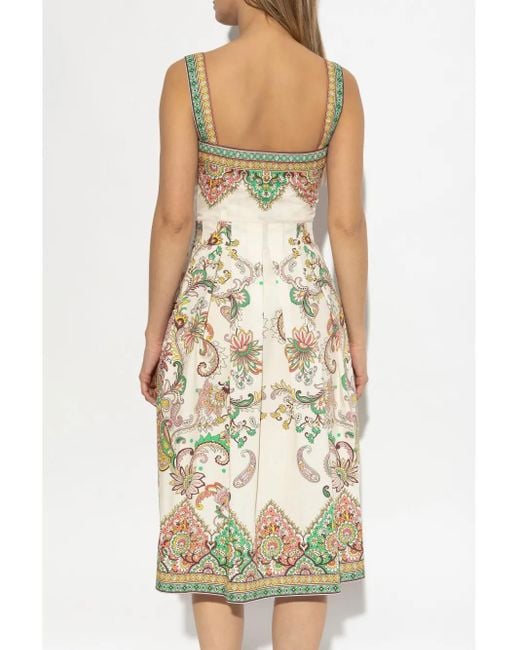 Abito A Fiori di Etro in White
