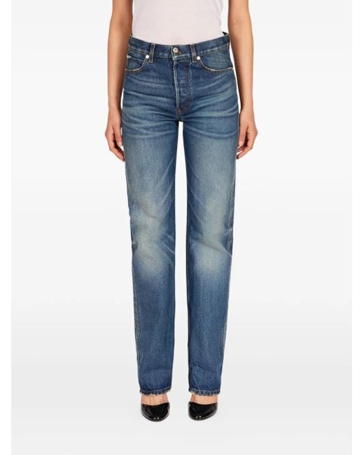 Ferragamo Blue Five Pocket Denim Jeans