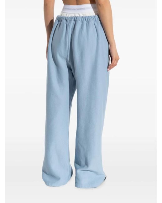 Alexander Wang Blue Drawstring Pocket Trousers