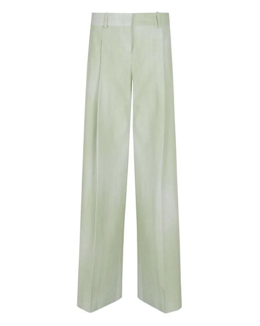 Ermanno Scervino プリーツディテール パンツ Green