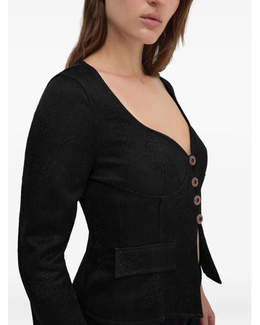MACCAPANI Black Vinnie Structured Top