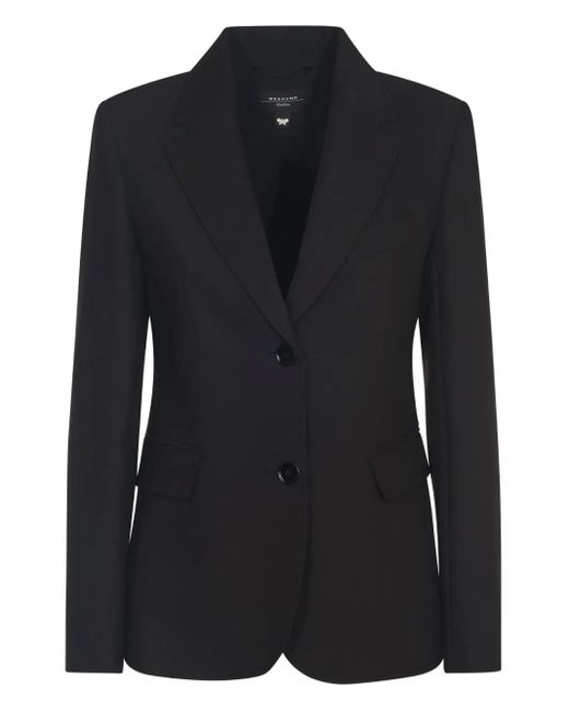 Weekend by Maxmara Blazer Met Twee Knopen in het Black