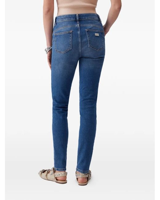 Liu Jo Blue High-Rise Ive-Pockets Jeans