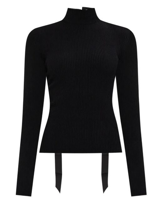 Balenciaga Black Ribbed Jumper