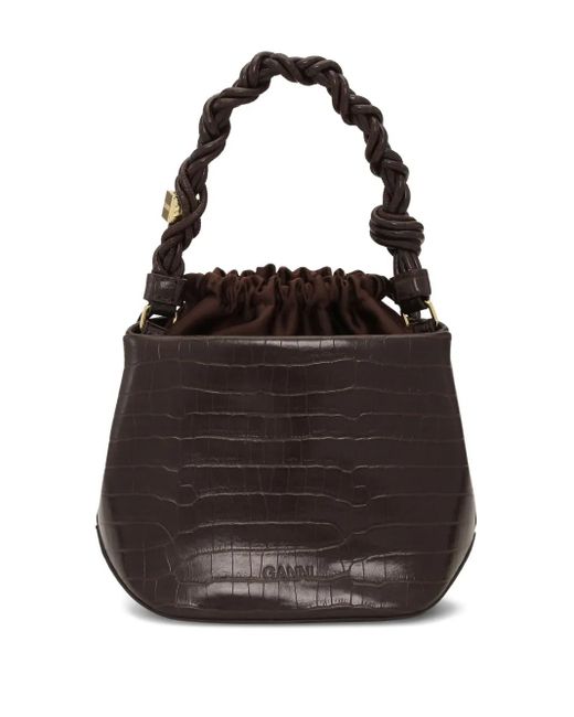 Ganni Black Bou Bucket Bag