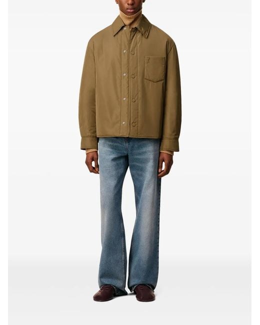 AMI Natural Taffetas Padded Ami De Coeur Overshirt for men