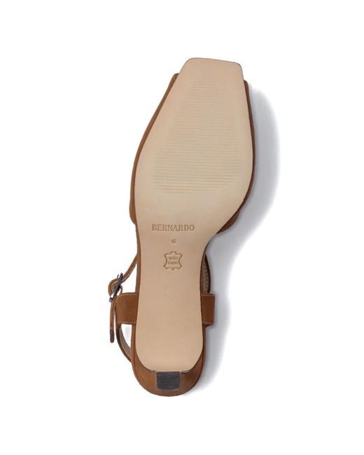 Bernardo Brown Hartley Buckle-Fastening Open-Toe Sandals