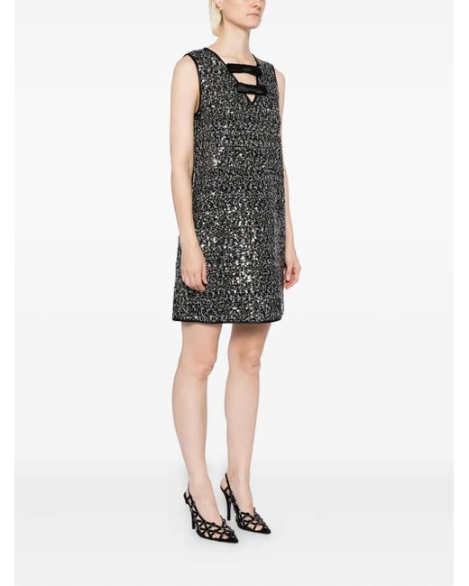 sachin and babi light blue dress KARL LAGERFELD ASYMMETRICAL DRESS - Cocktail dress / Party dress -  black/white/black main image 0