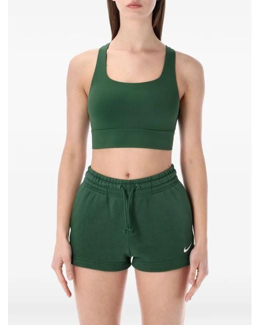 Nike Green Zenvy Cutout Sports Bras