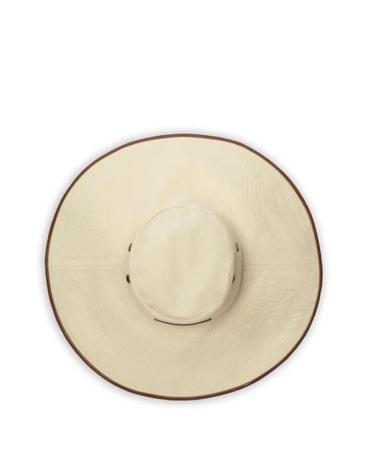 Burberry White Logo Gabardine Sun Hat for men
