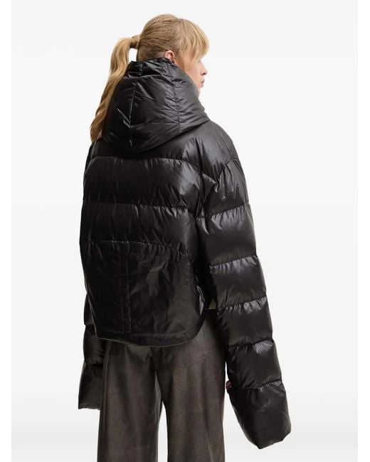 MMC Studio Black Quilted Hooded Jacket