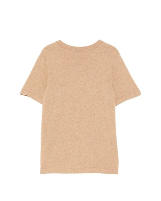 N.Peal Cashmere Natural Lottie T-Shirt