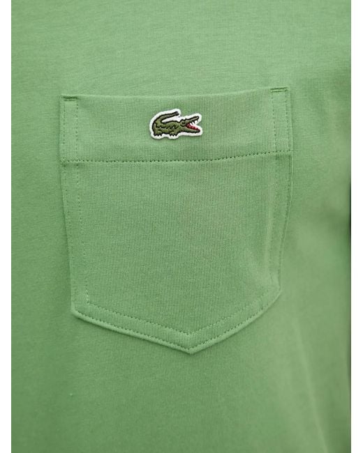 Lacoste Green T-Shirt À Patch Logo for men