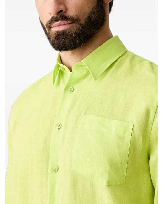 Vilebrequin Green Caroubis Chest-Pocket Shirt for men