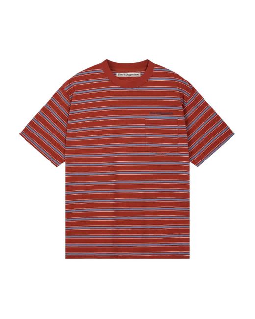 Rest&Recreation Red Stripe Pocket T-Shirt