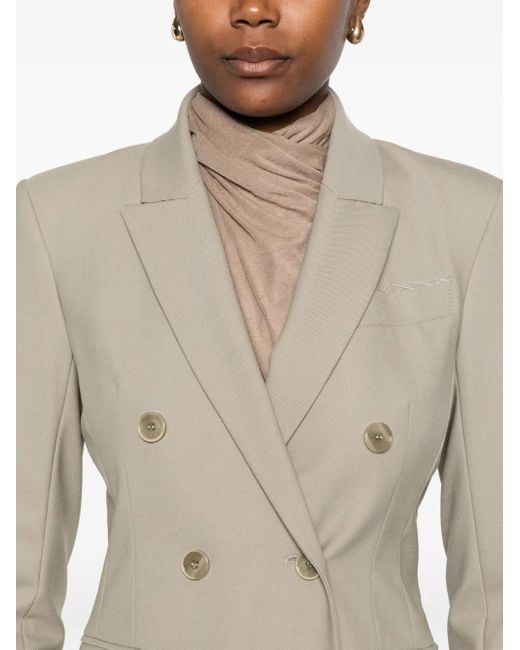 Patrizia Pepe Natural Double-Breasted Blazer