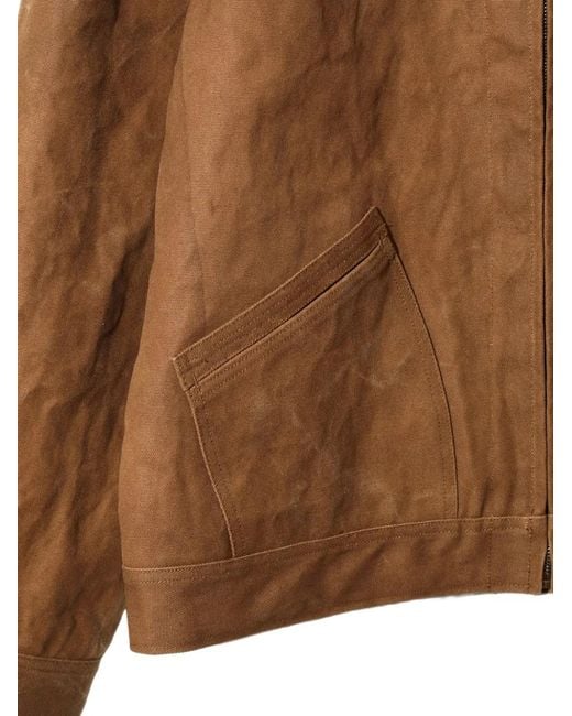 Needles Brown Zipped Jacket for men
