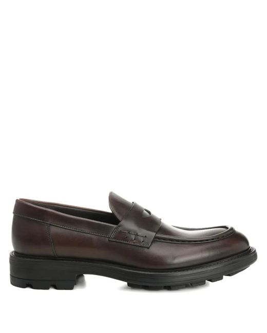 Corvari Leren Loafers in het Gray voor heren