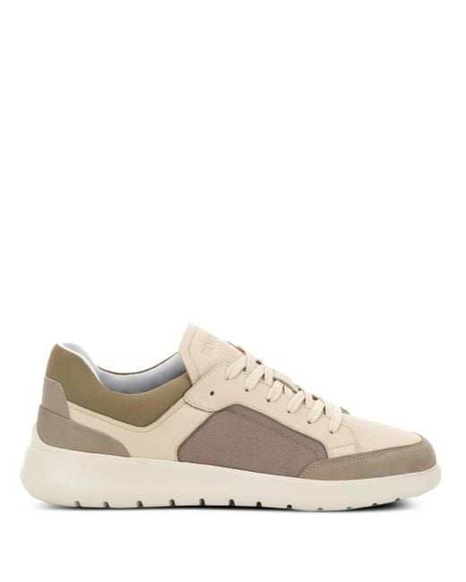 Boggi White Nimbus Leather Lace-Up Sneakers for men