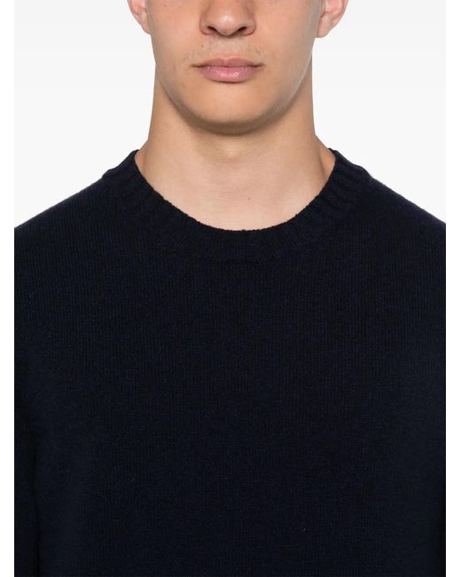 Doppiaa Blue Round-Neck Sweater for men