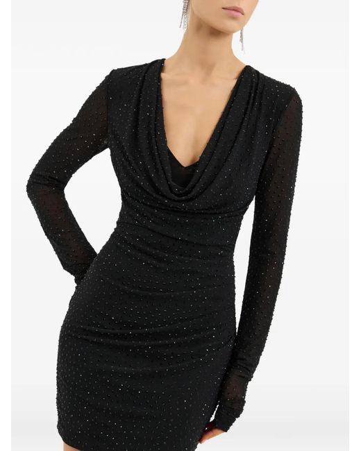 Rebecca Vallance Black Stardust Mini Dress