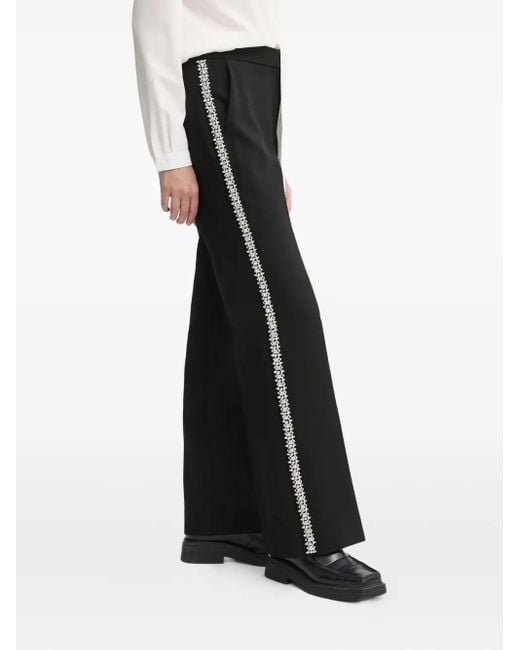 Ba&sh Black Crystal-Embellished Pants