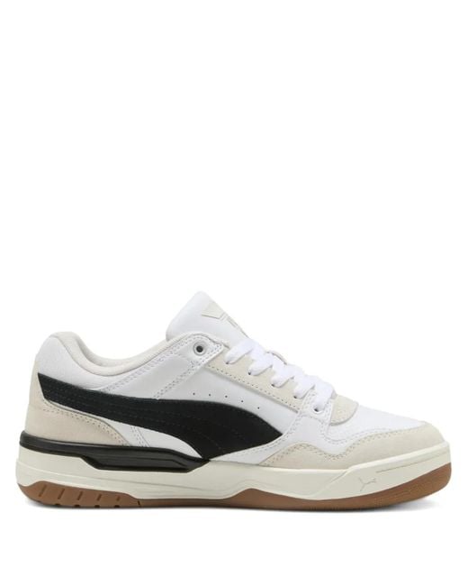 PUMA White Rebound Sd Lace-Up Sneakers for men