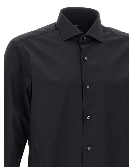 Barba Napoli Blue Long Sleeve Shirt for men