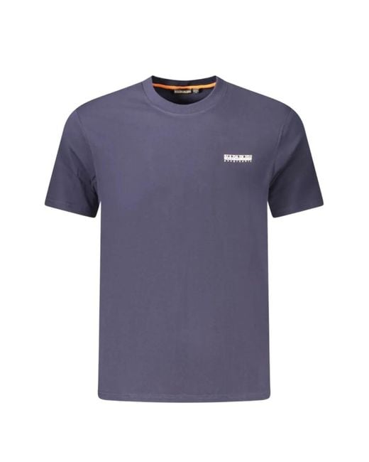Napapijri Blue Logo-Detail T-Shirt for men