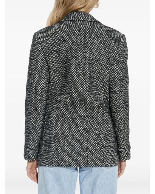 Dolce & Gabbana Gray Flap-Pockets Tweed Jacket