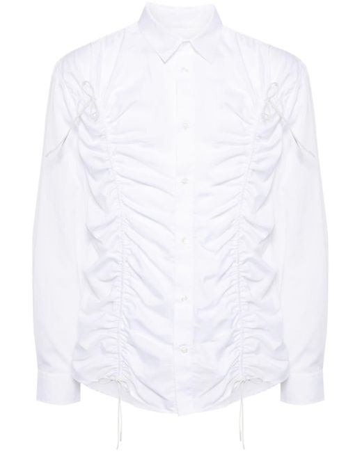 Simone Rocha White toggle-detailing Poplin Shirt for men