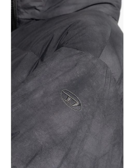DIESEL Gray W-Raveel Long Jacket for men
