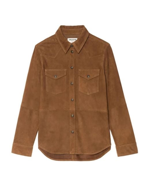 Giacca-Camicia di Zadig & Voltaire in Brown