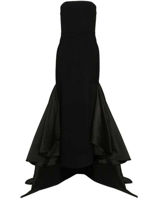 Solace London Black Jodi Crepe Maxi Dress