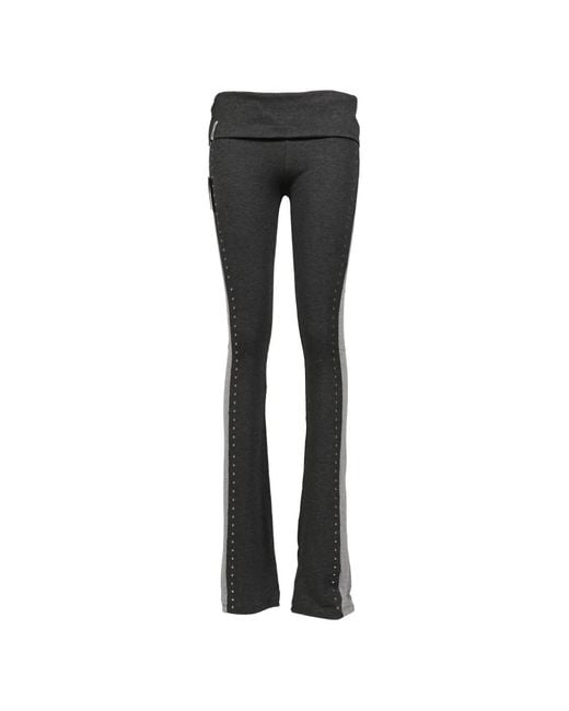 Jaded London Black Rynna Studded Flared Trousers