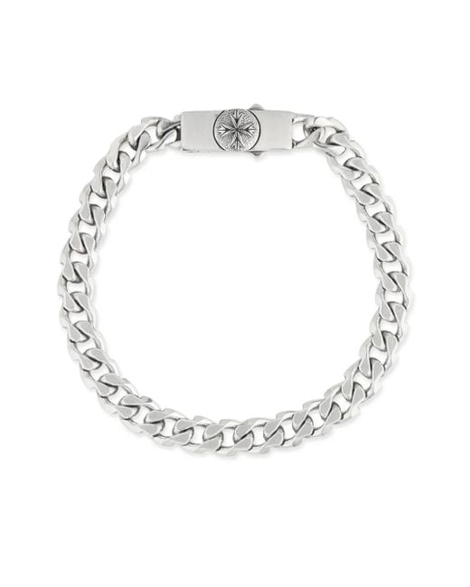 Emanuele Bicocchi White Edge Logo Bracelet