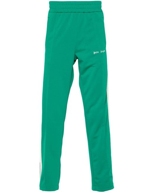 Pantaloni sportivi con ricamo di Palm Angels in Green da Uomo
