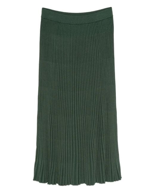 Gonna Midi Plissettata di Zimmermann in Green