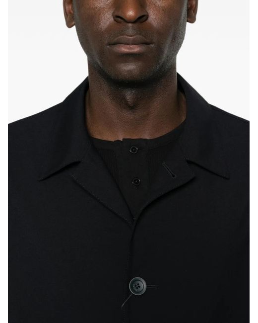 Herno Black Button-Fastening Blazer for men