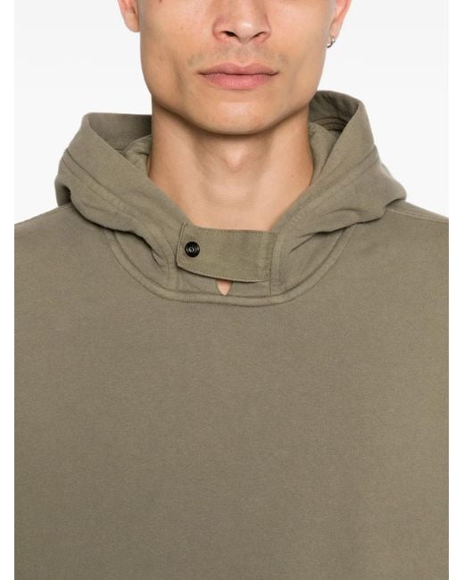 Stone Island Natural Logo-Patch Hoodie for men