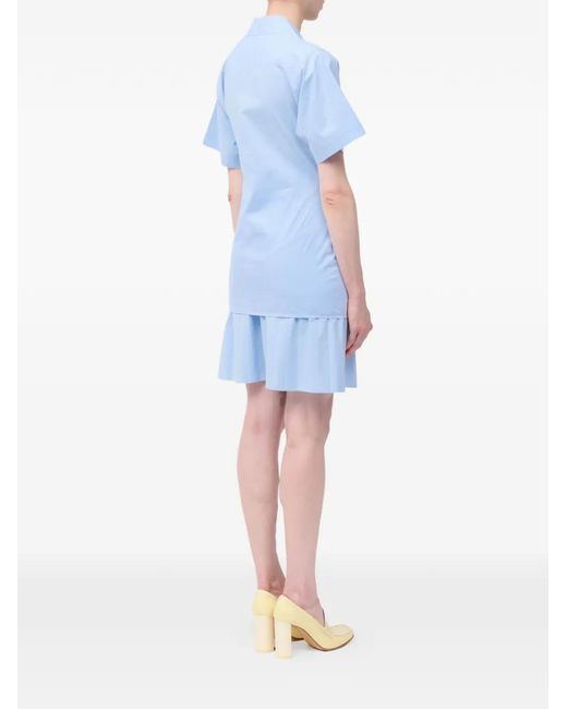 MM6 by Maison Margiela Blue Patch-Pocket Shirt