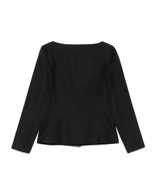 Remain Black Open-Neck Jacket
