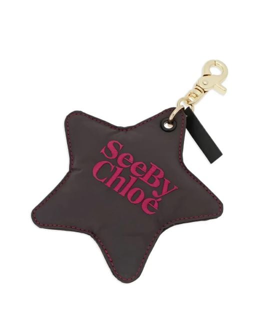 See By Chloé Red Star-Shaped Keyring
