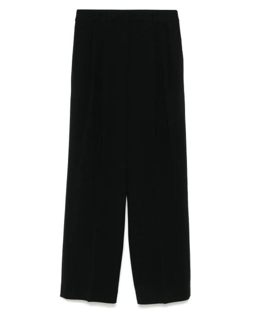 MICHAEL Michael Kors Black Pleat-Detail Trousers
