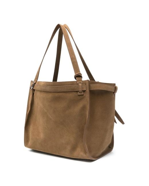 Coperni Brown Folded Tote Bag