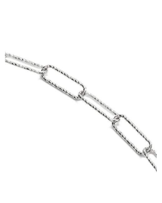 Monica Vinader White Capture Alta Textured Chain Necklace