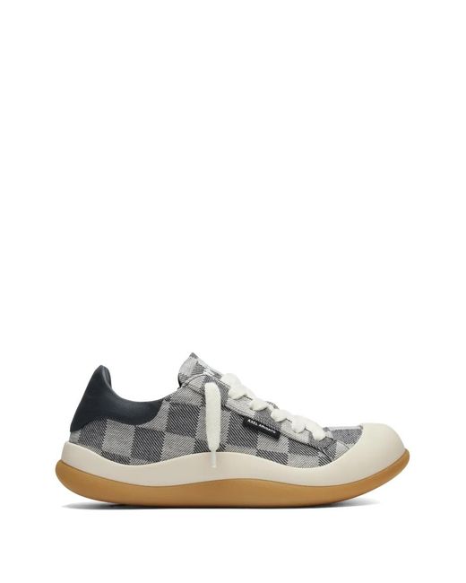 Axel Arigato White Squish Checkered Sneakers for men