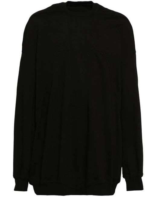 Rick Owens Black Splintered Peter Sweatshirt for men